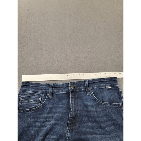 Mavi Jake Slim Leg Jeans Mens 33x32 Blue Stretch Denim Medium Wash Tapered - Picture 5 of 15